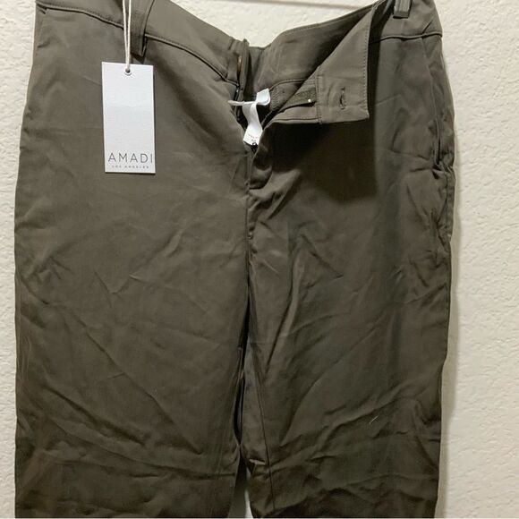 Anthropologie Amour Vert Amadi Pants Size M Cropped Cigarette Green Retail $128 - Picture 10 of 12